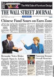  () Newspaper Front Page for 9 June 2012