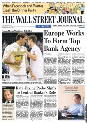  () Newspaper Front Page for 9 July 2012