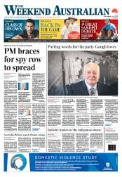 Weekend Australian (Australia) Newspaper Front Page for 23 November 2013