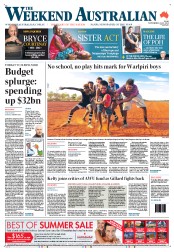 Weekend Australian (Australia) Newspaper Front Page for 24 November 2012