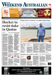 Weekend Australian (Australia) Newspaper Front Page for 30 November 2013