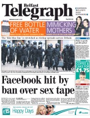  () Newspaper Front Page for 10 August 2011