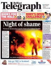  () Newspaper Front Page for 11 July 2011