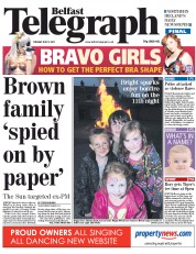  () Newspaper Front Page for 12 July 2011