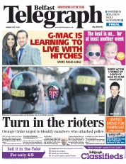  () Newspaper Front Page for 15 July 2013