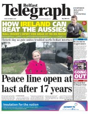  () Newspaper Front Page for 16 September 2011