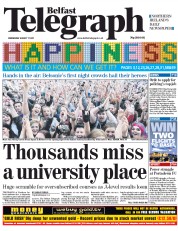  () Newspaper Front Page for 17 August 2011