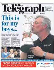  () Newspaper Front Page for 18 July 2011