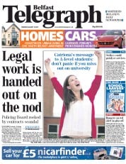 () Newspaper Front Page for 18 August 2011