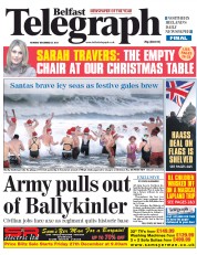  () Newspaper Front Page for 23 December 2013