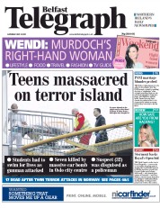  () Newspaper Front Page for 23 July 2011