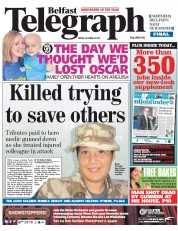 () Newspaper Front Page for 26 October 2012