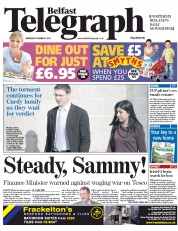  () Newspaper Front Page for 27 October 2011