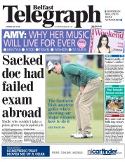  () Newspaper Front Page for 30 July 2011
