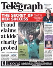  () Newspaper Front Page for 3 October 2011