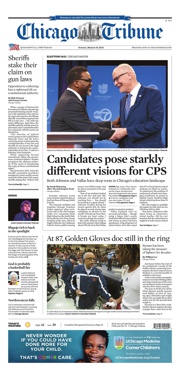 Front Page of Chicago Tribune newspaper from Chicago</a>
<!--DON