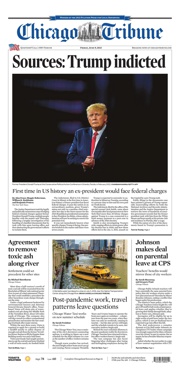 Front Page of Chicago Tribune newspaper from Chicago</a>
<!--DON