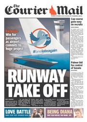 Courier Mail (Australia) Newspaper Front Page for 10 October 2013