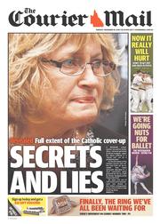 Courier Mail (Australia) Newspaper Front Page for 10 December 2013