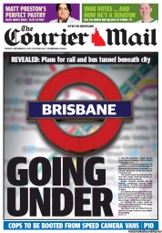 Courier Mail (Australia) Newspaper Front Page for 10 September 2013
