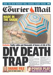 Courier Mail (Australia) Newspaper Front Page for 11 October 2013