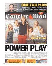 Courier Mail (Australia) Newspaper Front Page for 11 May 2013