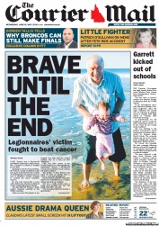 Courier Mail (Australia) Newspaper Front Page for 11 June 2013