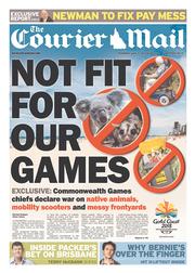 Courier Mail (Australia) Newspaper Front Page for 11 July 2013