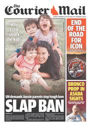 Courier Mail (Australia) Newspaper Front Page for 12 December 2013