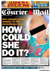 Courier Mail (Australia) Newspaper Front Page for 12 April 2013