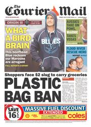 Courier Mail (Australia) Newspaper Front Page for 12 July 2013