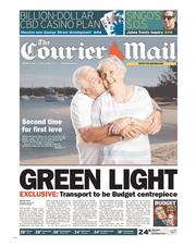 Courier Mail (Australia) Newspaper Front Page for 13 May 2013
