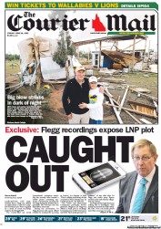 Courier Mail (Australia) Newspaper Front Page for 13 June 2013