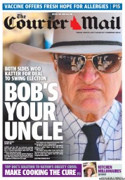 Courier Mail (Australia) Newspaper Front Page for 13 August 2013