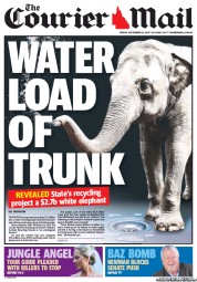 Courier Mail (Australia) Newspaper Front Page for 13 September 2013