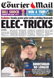 Courier Mail (Australia) Newspaper Front Page for 14 October 2013