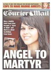 Courier Mail (Australia) Newspaper Front Page for 14 January 2014