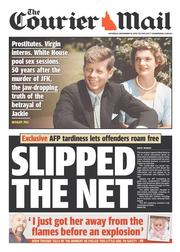 Courier Mail (Australia) Newspaper Front Page for 16 November 2013