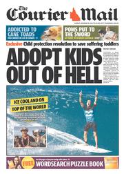 Courier Mail (Australia) Newspaper Front Page for 16 December 2013