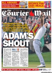 Courier Mail (Australia) Newspaper Front Page for 16 April 2013