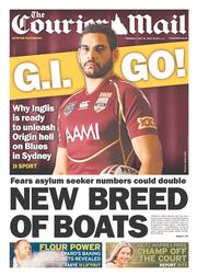 Courier Mail (Australia) Newspaper Front Page for 16 July 2013