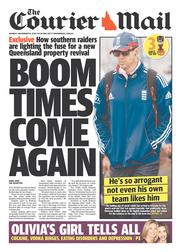 Courier Mail (Australia) Newspaper Front Page for 18 November 2013
