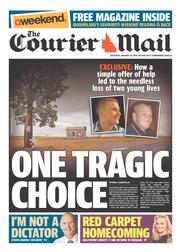 Courier Mail (Australia) Newspaper Front Page for 18 January 2014
