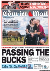 Courier Mail (Australia) Newspaper Front Page for 18 April 2013