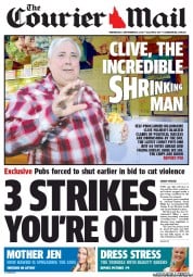 Courier Mail (Australia) Newspaper Front Page for 18 September 2013