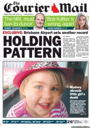 Courier Mail (Australia) Newspaper Front Page for 1 April 2013