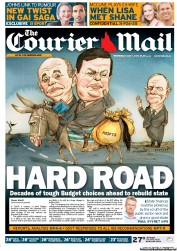 Courier Mail (Australia) Newspaper Front Page for 1 May 2013