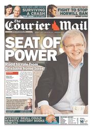 Courier Mail (Australia) Newspaper Front Page for 1 July 2013