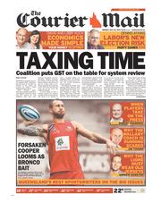 Courier Mail (Australia) Newspaper Front Page for 20 May 2013