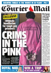 Courier Mail (Australia) Newspaper Front Page for 21 October 2013